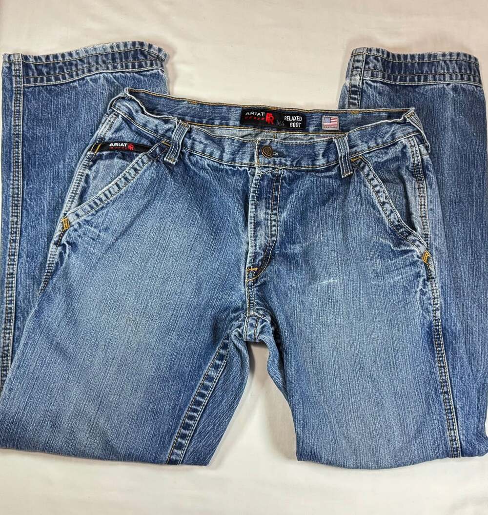 Ariat M4 Relaxed Boot Flame Resistant Jeans Size 34x34